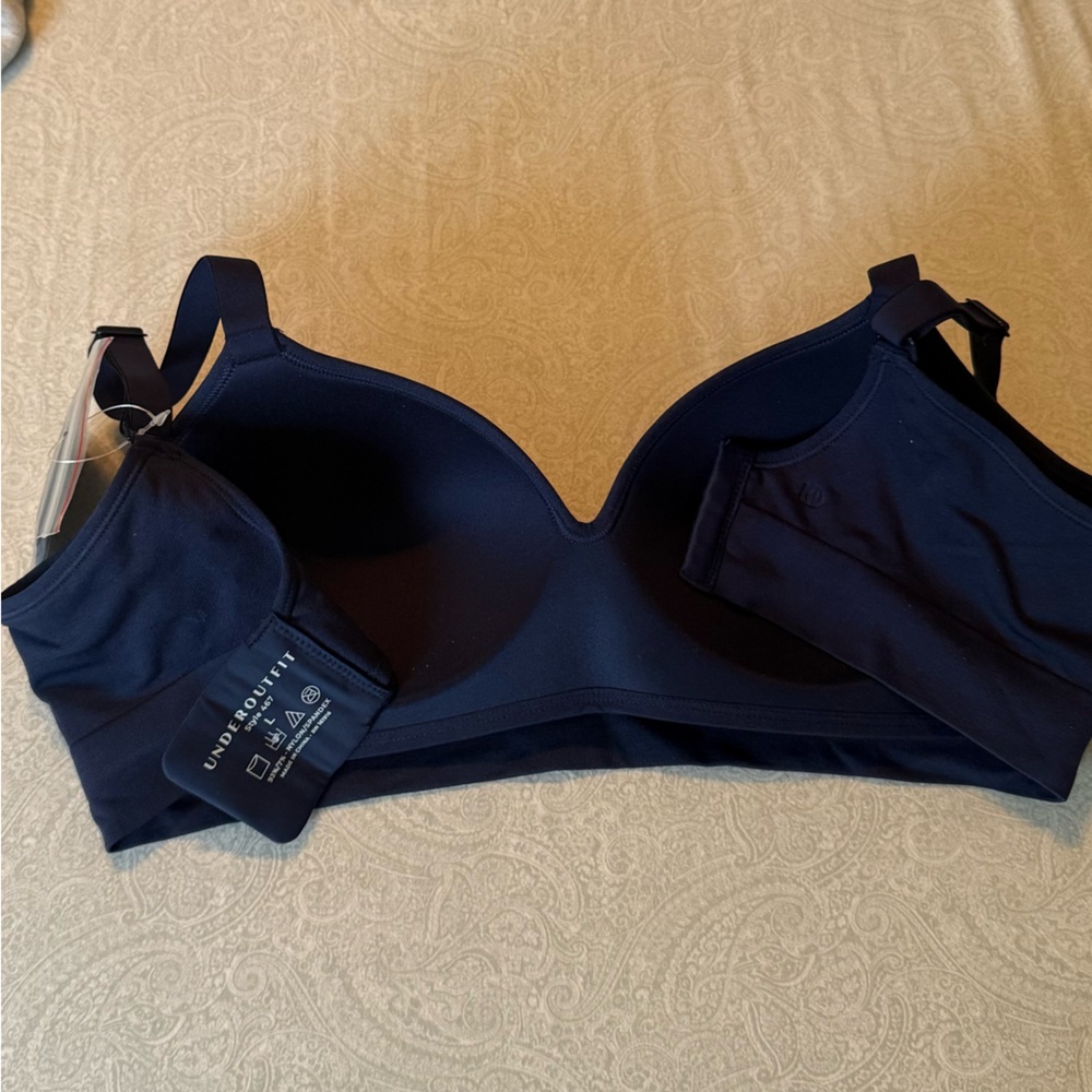 Wireless Navy Blue Everyday Bra - Smooth Support - Picture 6 of 12